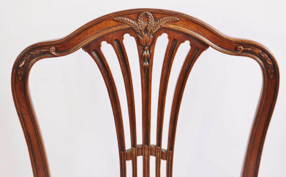 Fine George 111 Mahogany Set of 6 Dining Chairs View V