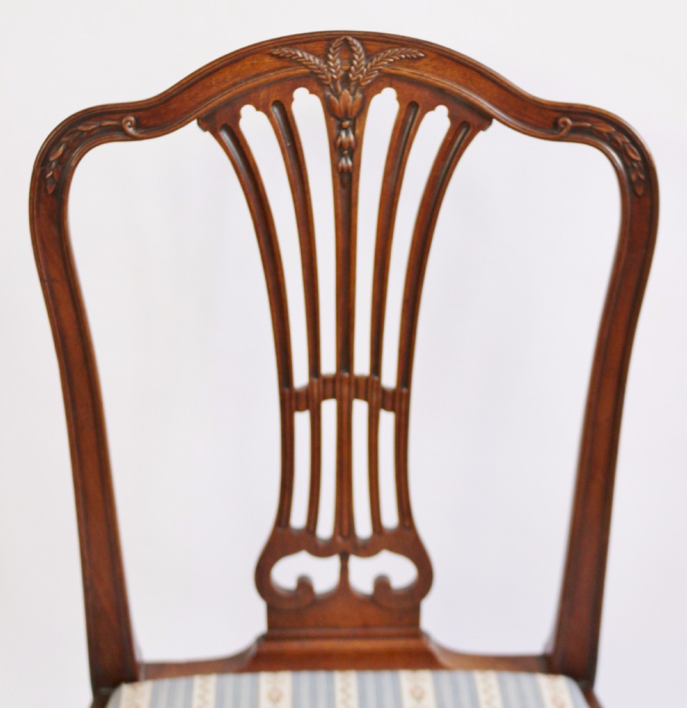 Fine George 111 Mahogany Set of 6 Dining Chairs View VI
