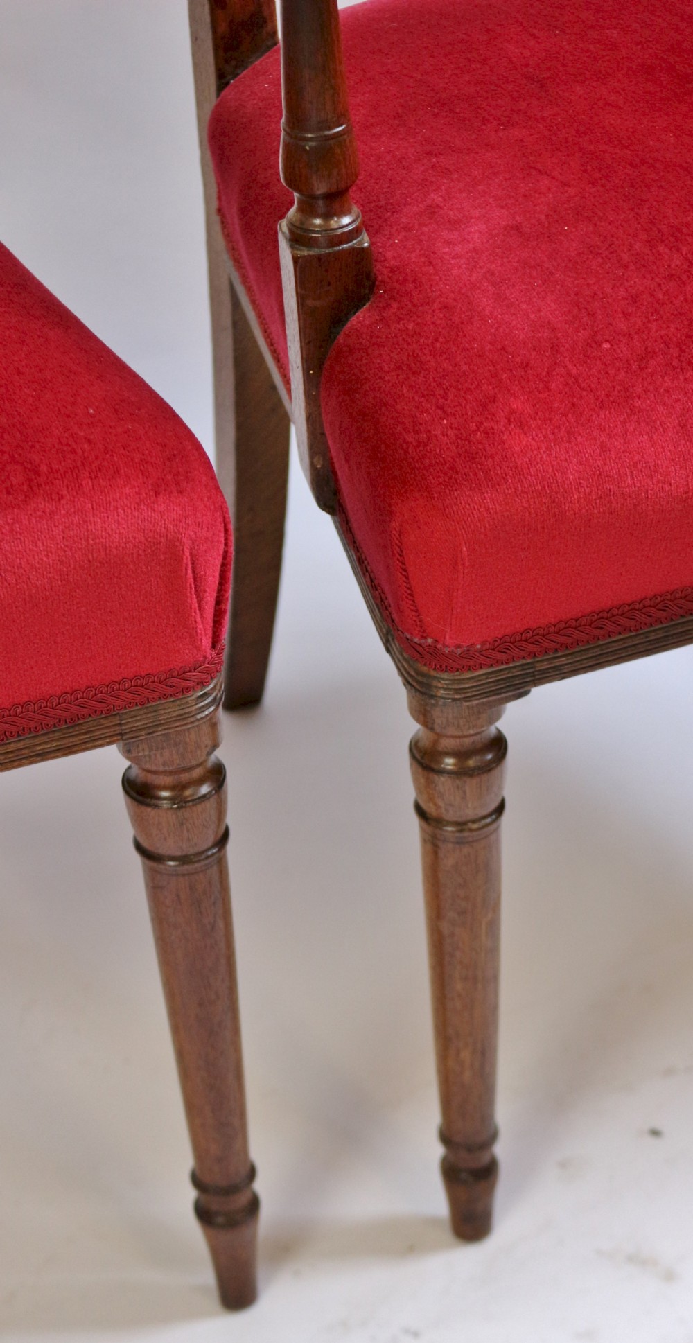 Fine Regency Set of 10 Mahogany Dining Chairs including a Pair of Armchairs View IX