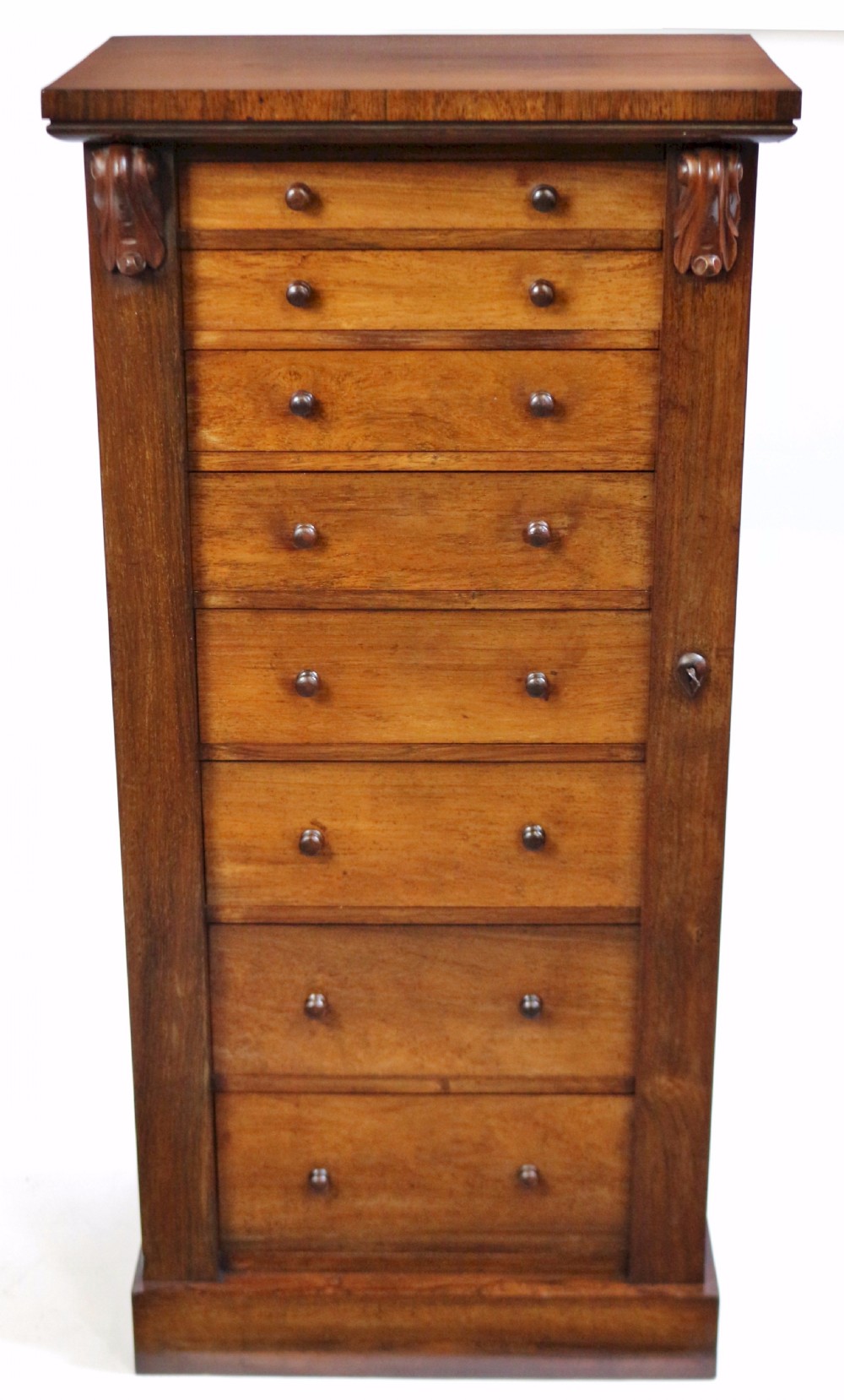 Victorian Rosewood 8 Drawer Wellington Chest