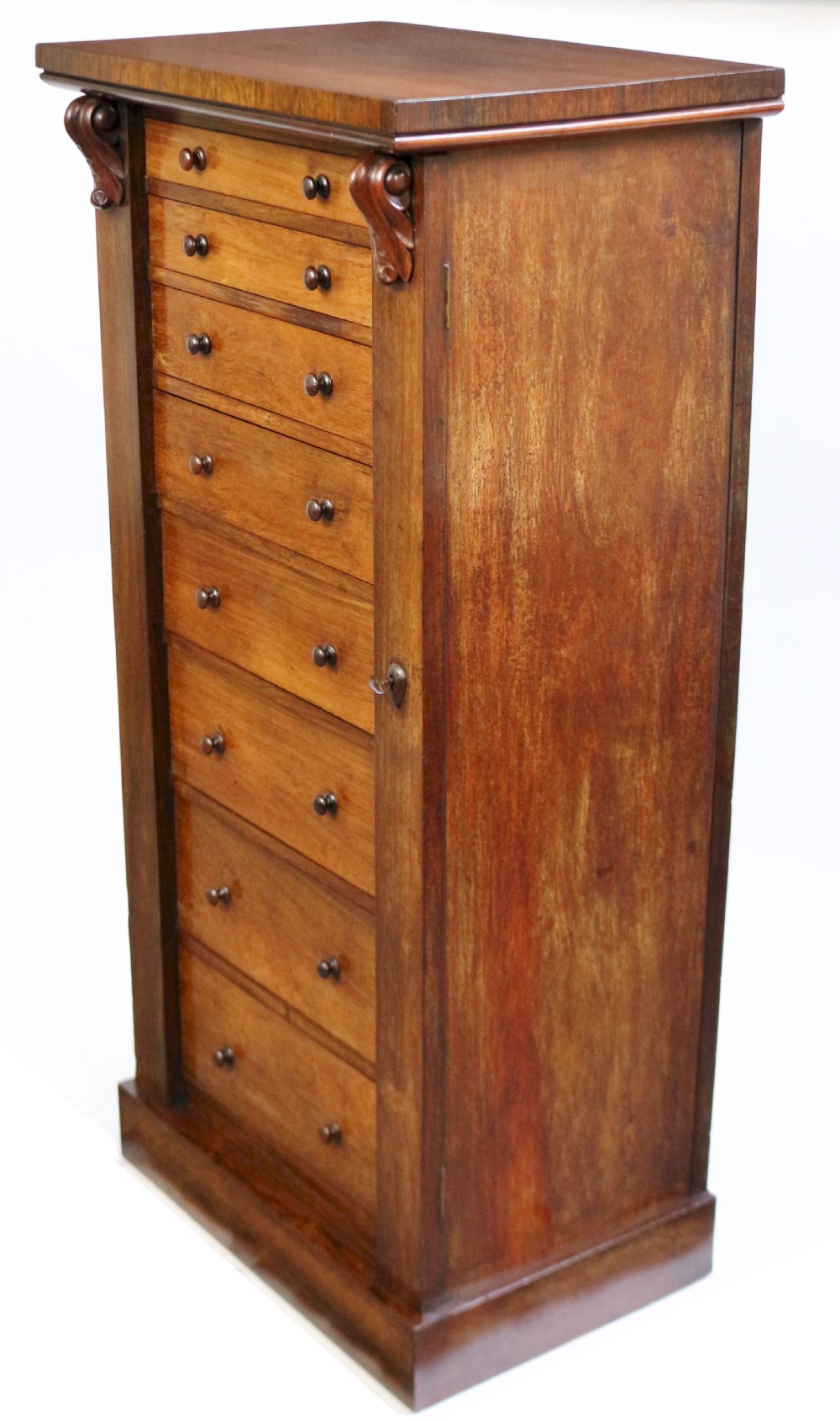 Victorian Rosewood 8 Drawer Wellington Chest View IV