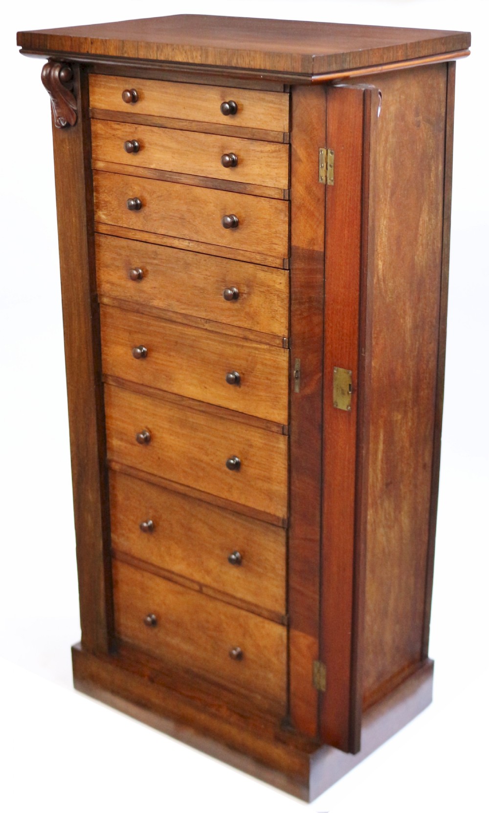 Victorian Rosewood 8 Drawer Wellington Chest View V