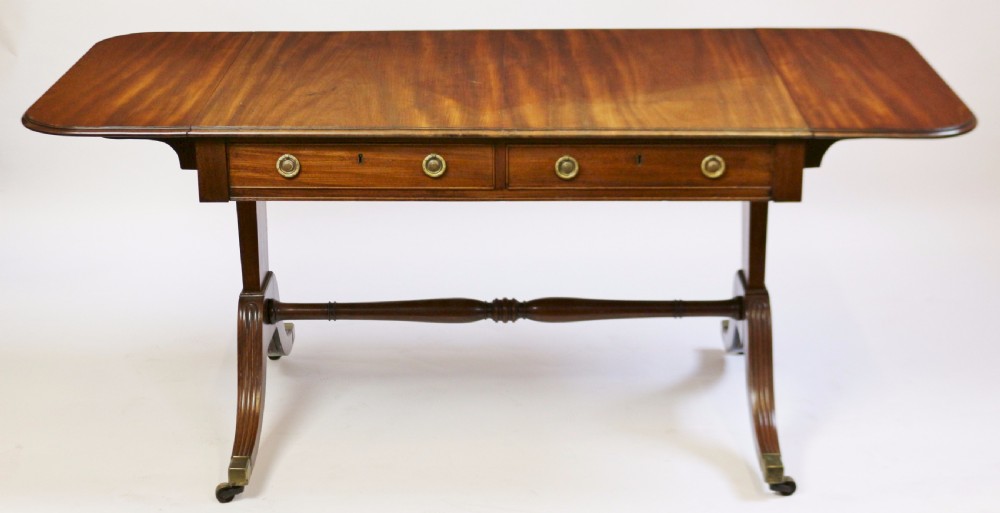 Regency Mahogany End Support Sofa Table View II