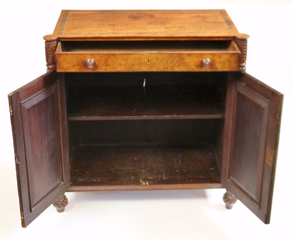 Regency Mahogany 2 Door Side Cupboard with Frieze Drawer View II