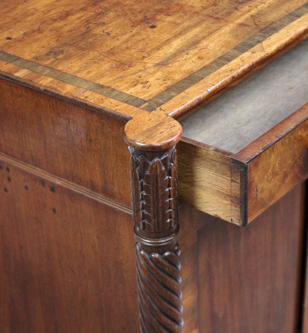 Regency Mahogany 2 Door Side Cupboard with Frieze Drawer View VI