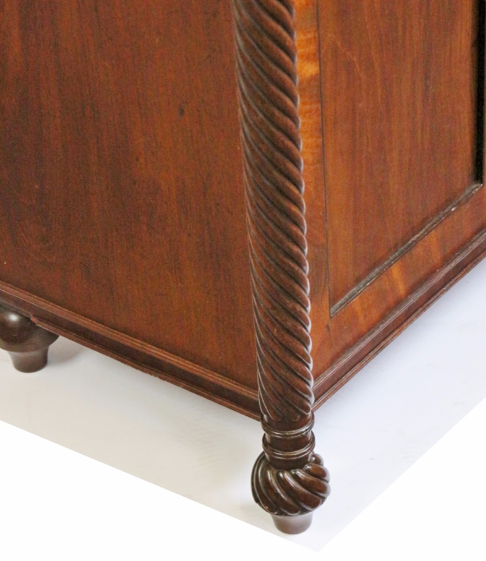 Regency Mahogany 2 Door Side Cupboard with Frieze Drawer View VII