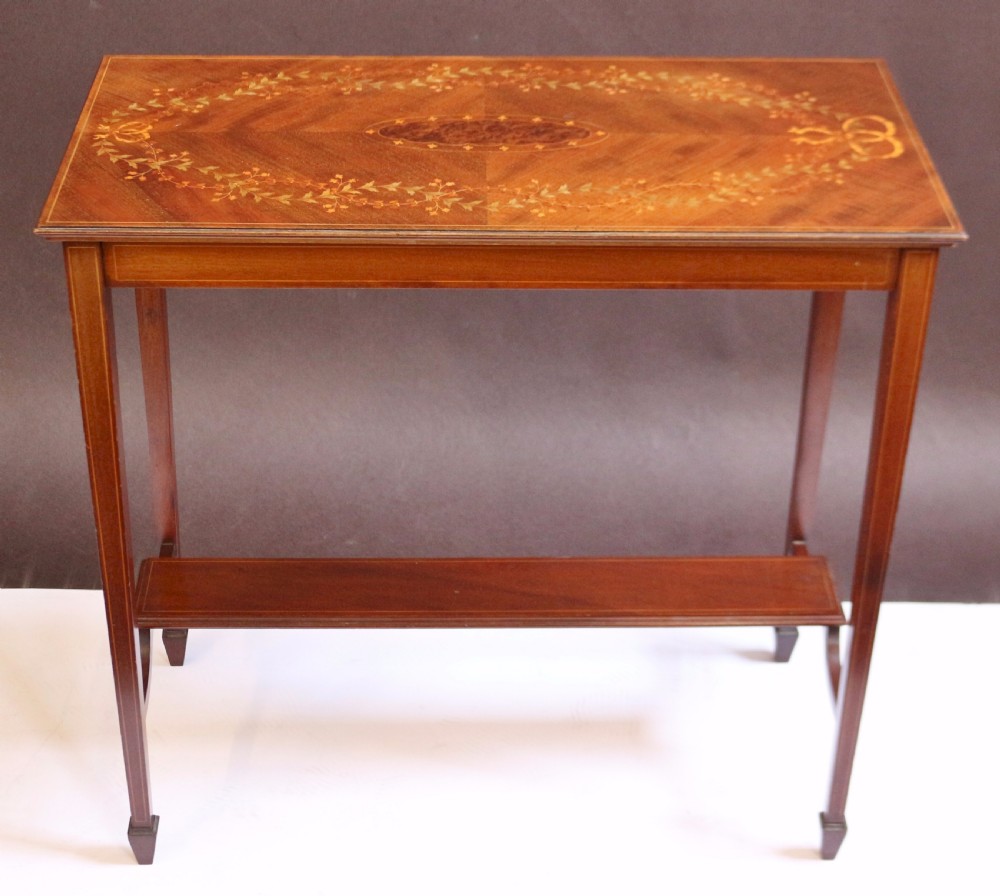 Edwardian Inlaid Mahogany Occasional Table