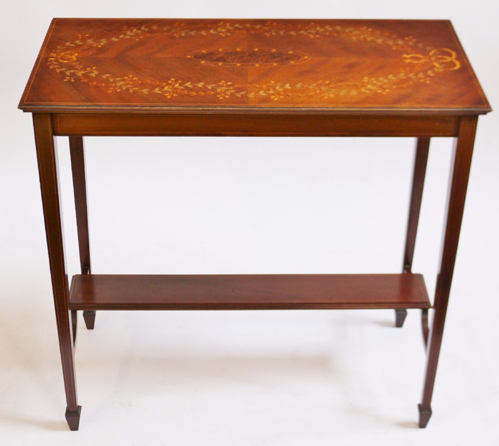 Edwardian Inlaid Mahogany Occasional Table View II