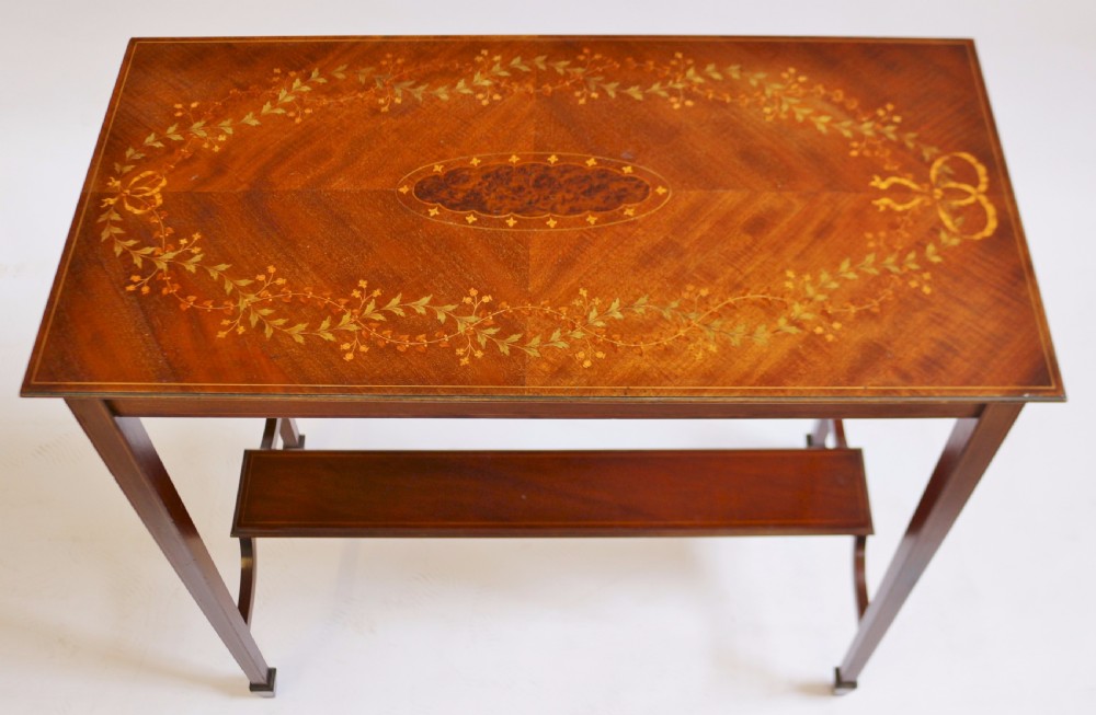 Edwardian Inlaid Mahogany Occasional Table View IV