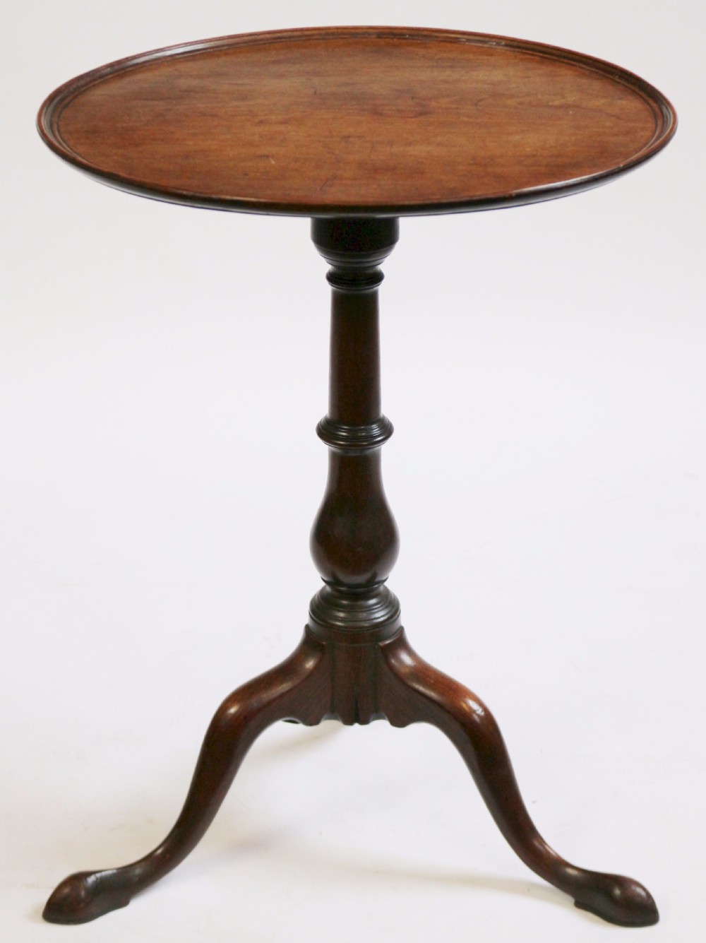 George 111 Mahogany Dished Tilt Top Tripod Wine Table View II