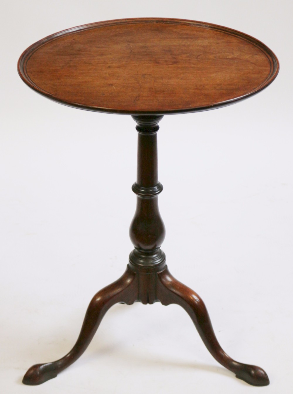George 111 Mahogany Dished Tilt Top Tripod Wine Table View III