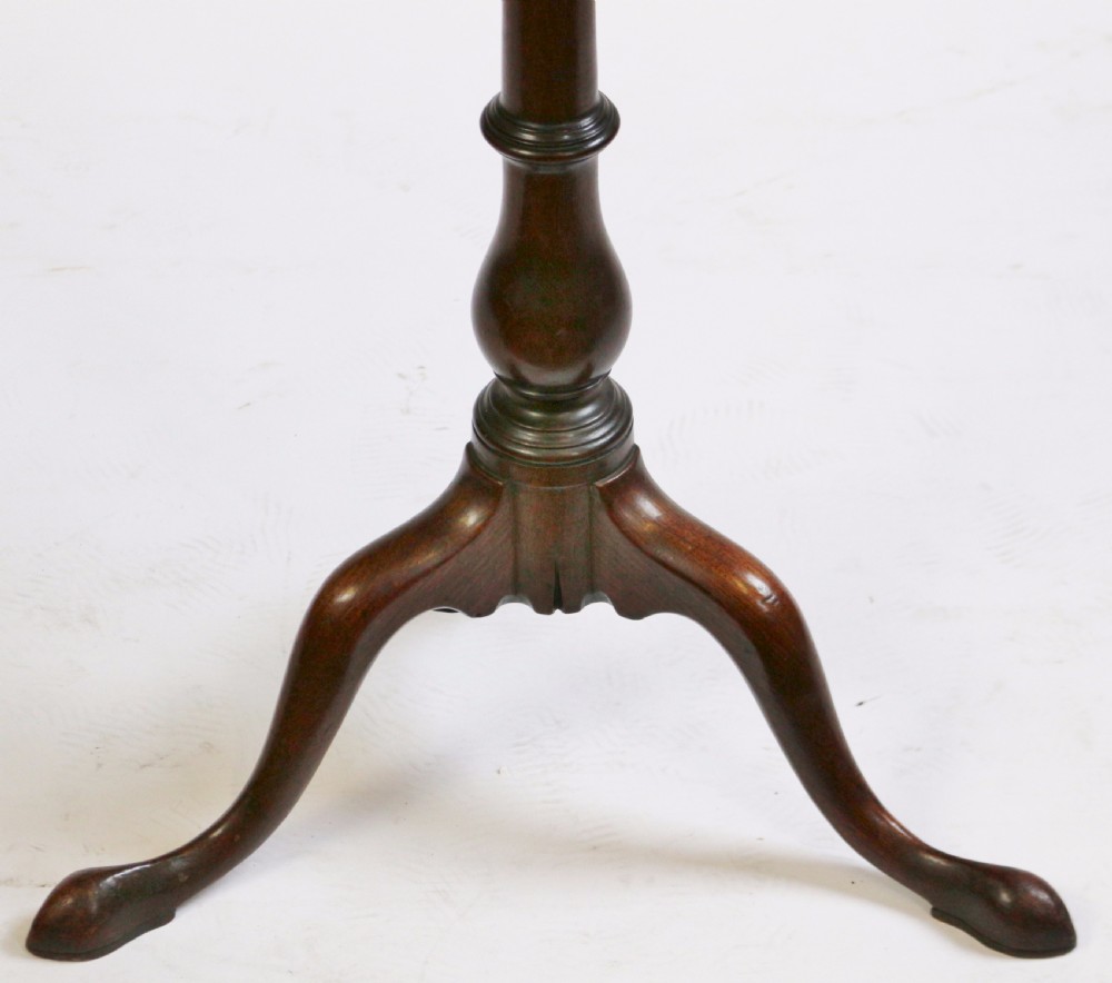 George 111 Mahogany Dished Tilt Top Tripod Wine Table View VIII
