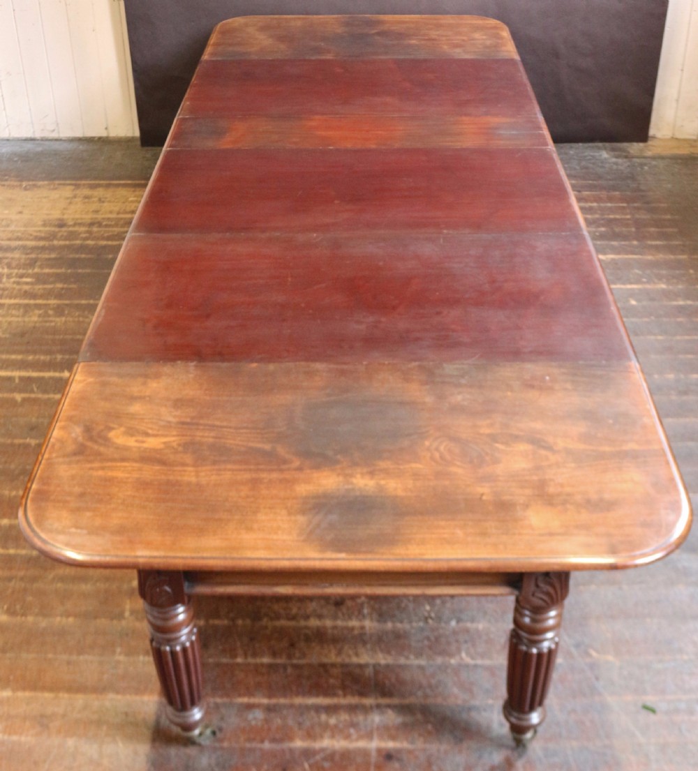George IV Mahogany 'Imperial Action' Extending Dining Table.  View II