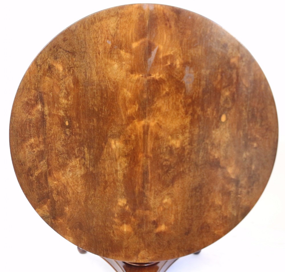 William 1V Rosewood Round Tilt Top Pedestal Centre Table. View IV