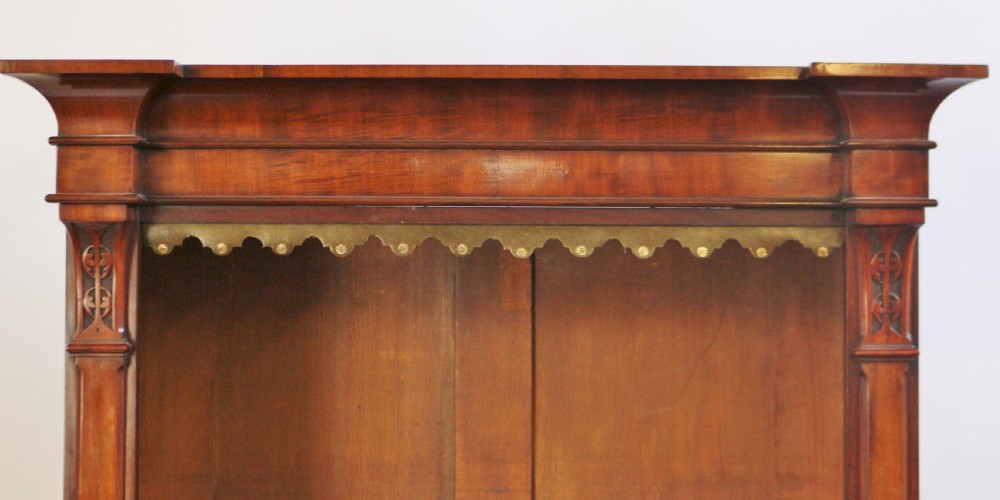 Fine Quality Victorian Mahogany Open Top Cupboard Base Bookcase. View IX