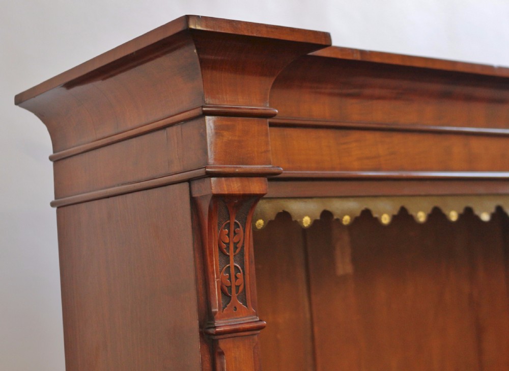 Fine Quality Victorian Mahogany Open Top Cupboard Base Bookcase. View X