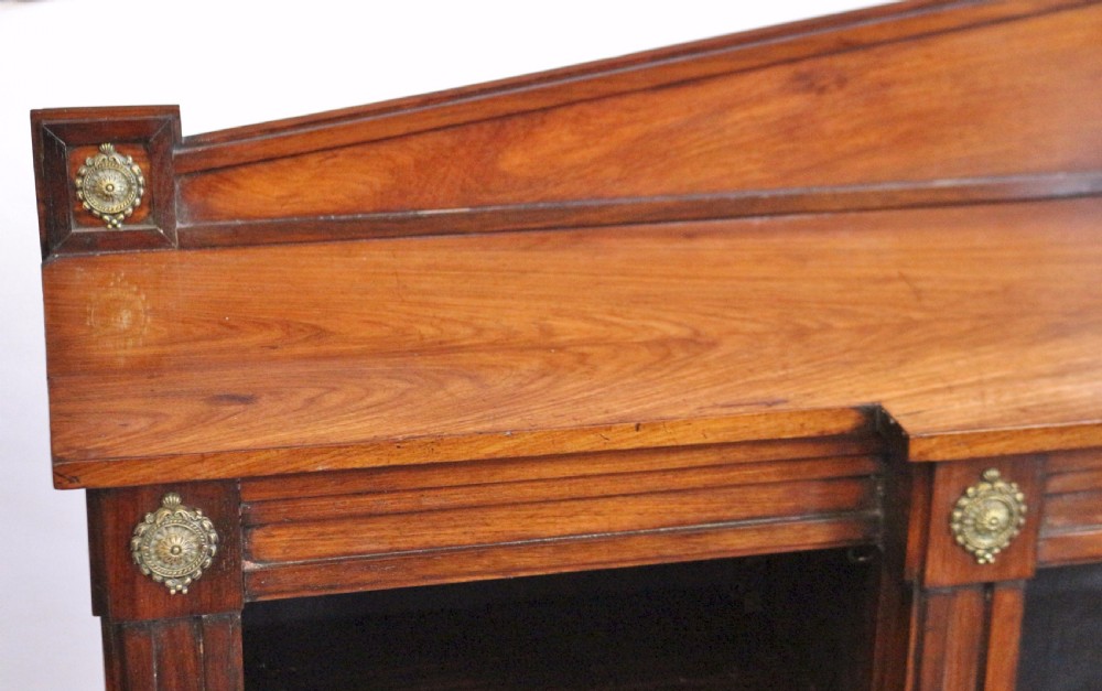 Early 19C Breakfront Open Dwarf Bookcase. View VI
