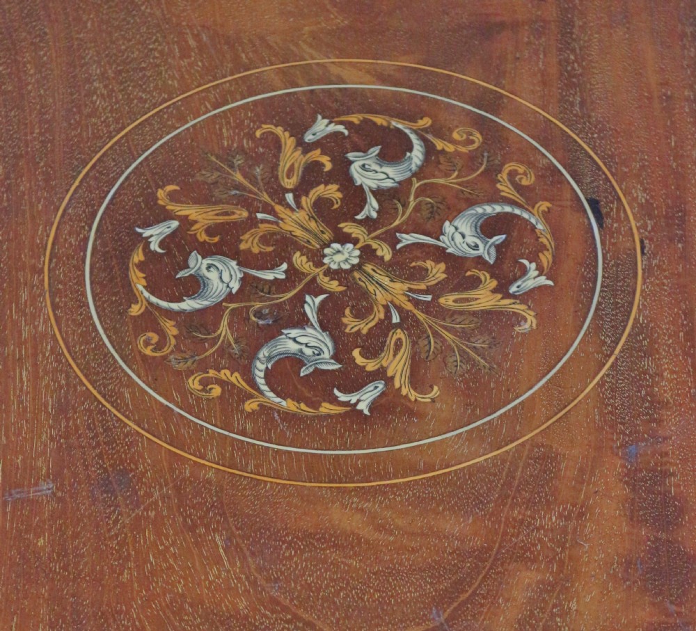Edwardian Inlaid Mahogany Revolving Bookcase View V