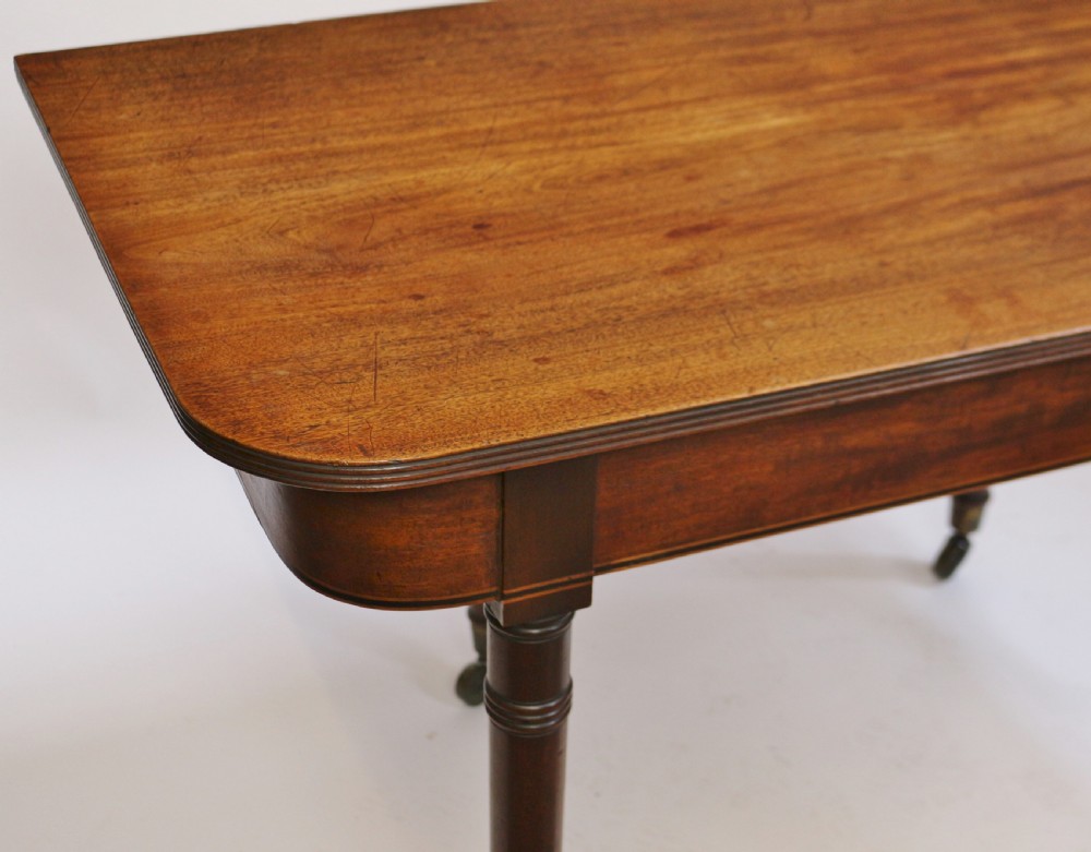 George 111 Mahogany 'Imperial' Action Extending Dining Table with 3 Extra Leaves.  View XV