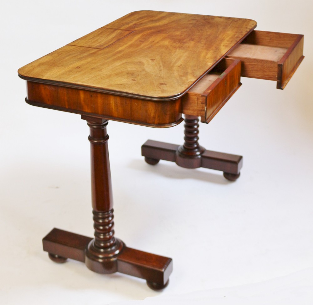 William 1V Mahogany End Support 'Chamber' Writing Table View II