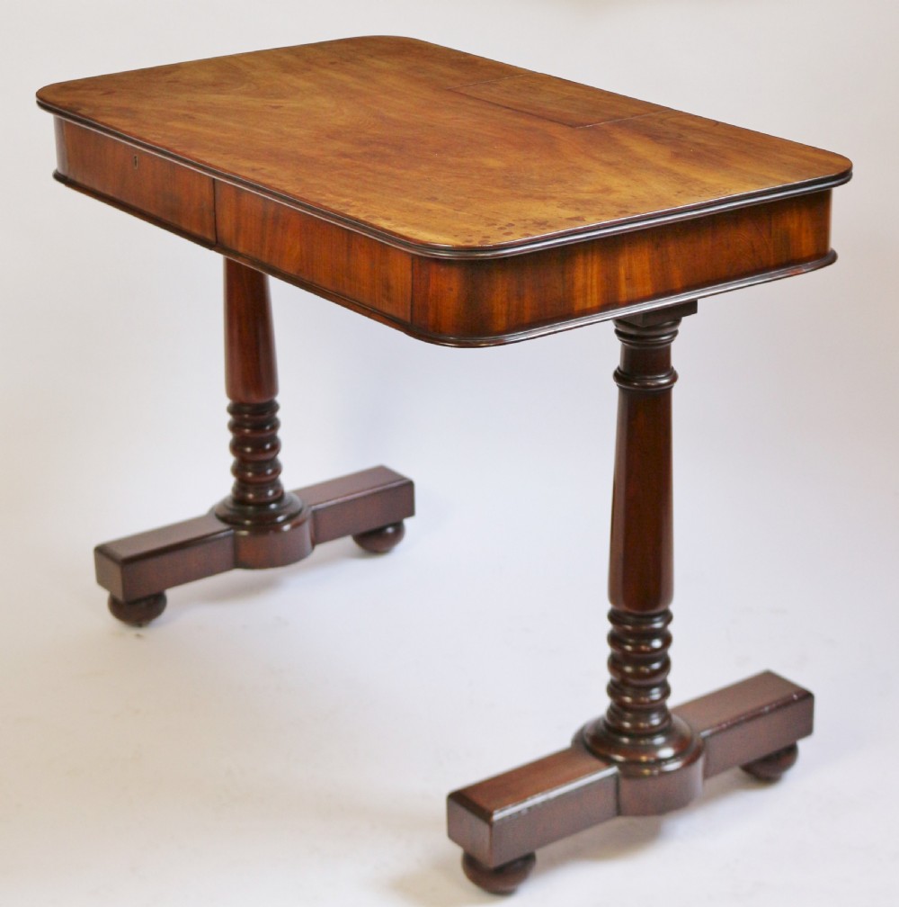 William 1V Mahogany End Support 'Chamber' Writing Table View III