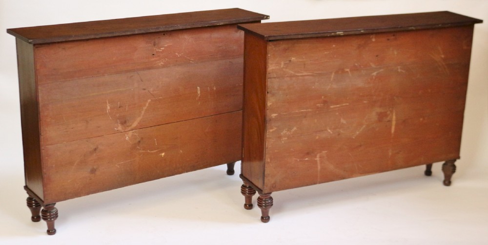 Regency Mahogany Pair of Slim Side Cabinets View IX