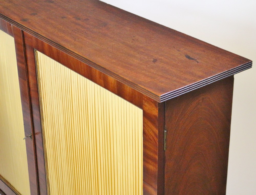 Regency Mahogany Pair of Slim Side Cabinets View XIII