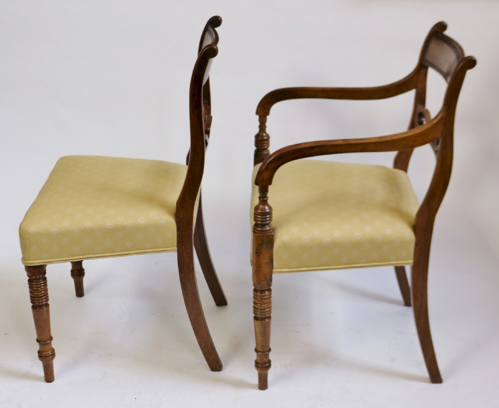 George 111 Mahogany Set of 6 & 2 Dining Chairs View IV