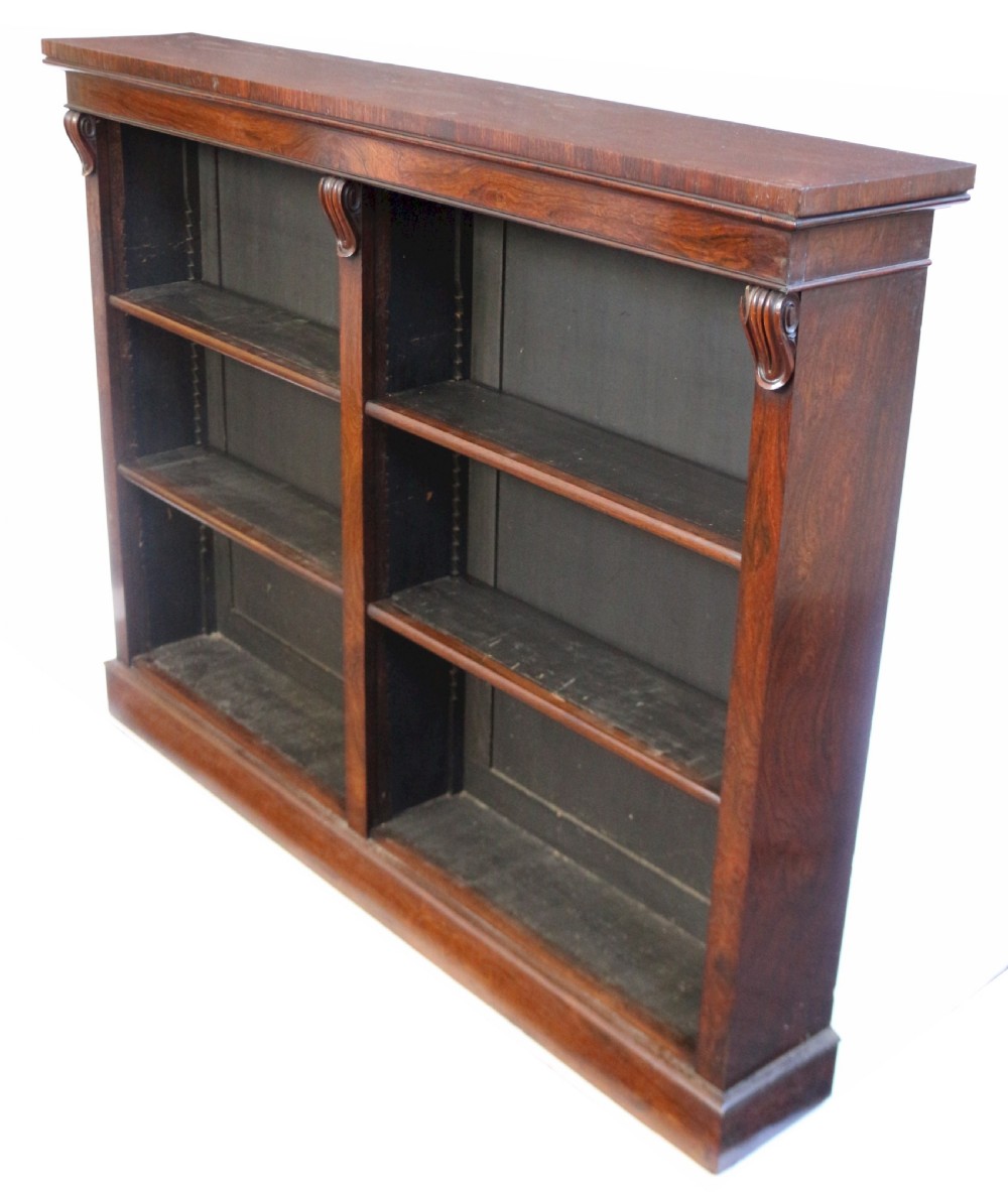 William 1V Rosewood Open Bookcase View IV