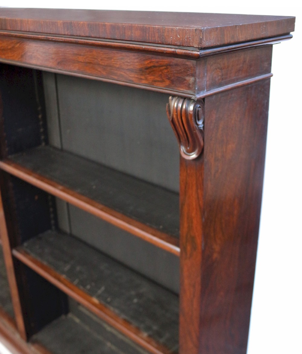 William 1V Rosewood Open Bookcase View VI