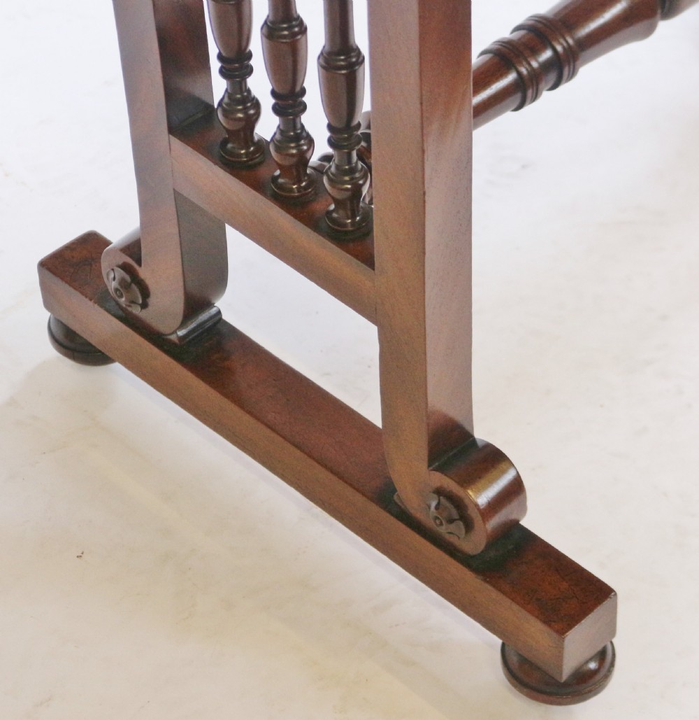 A Fine Regency Mahogany Small 2 Drawer End Support Sofa Table View IX