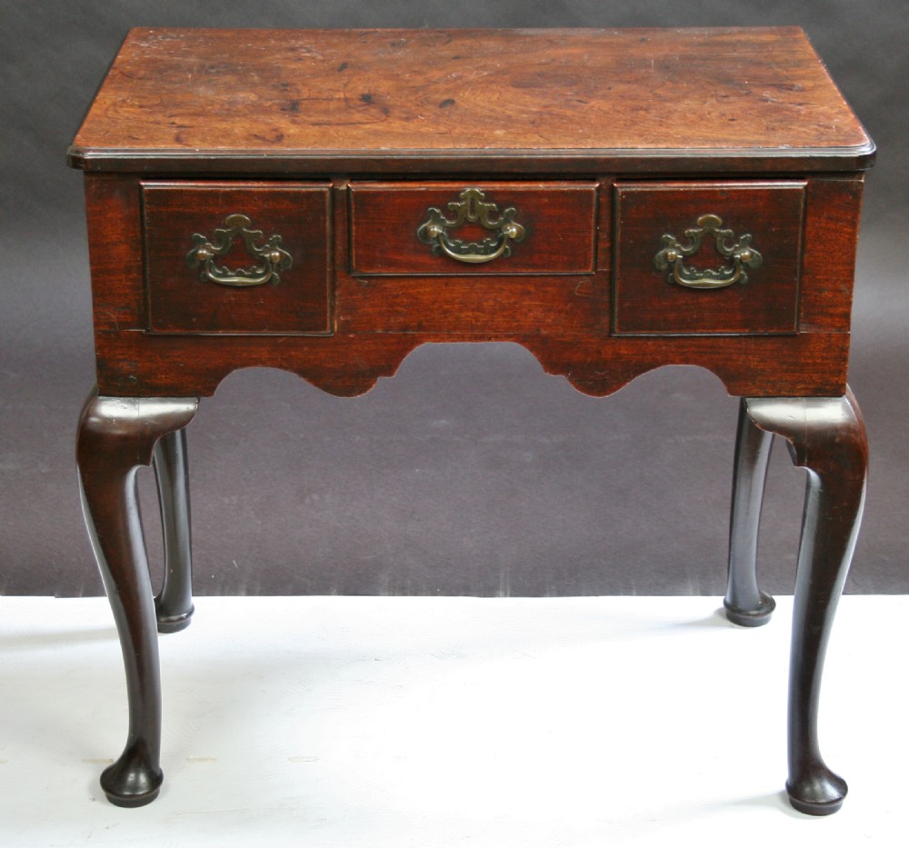 A Fine George II Mahogany 3 Drawer Lowboy Side Table