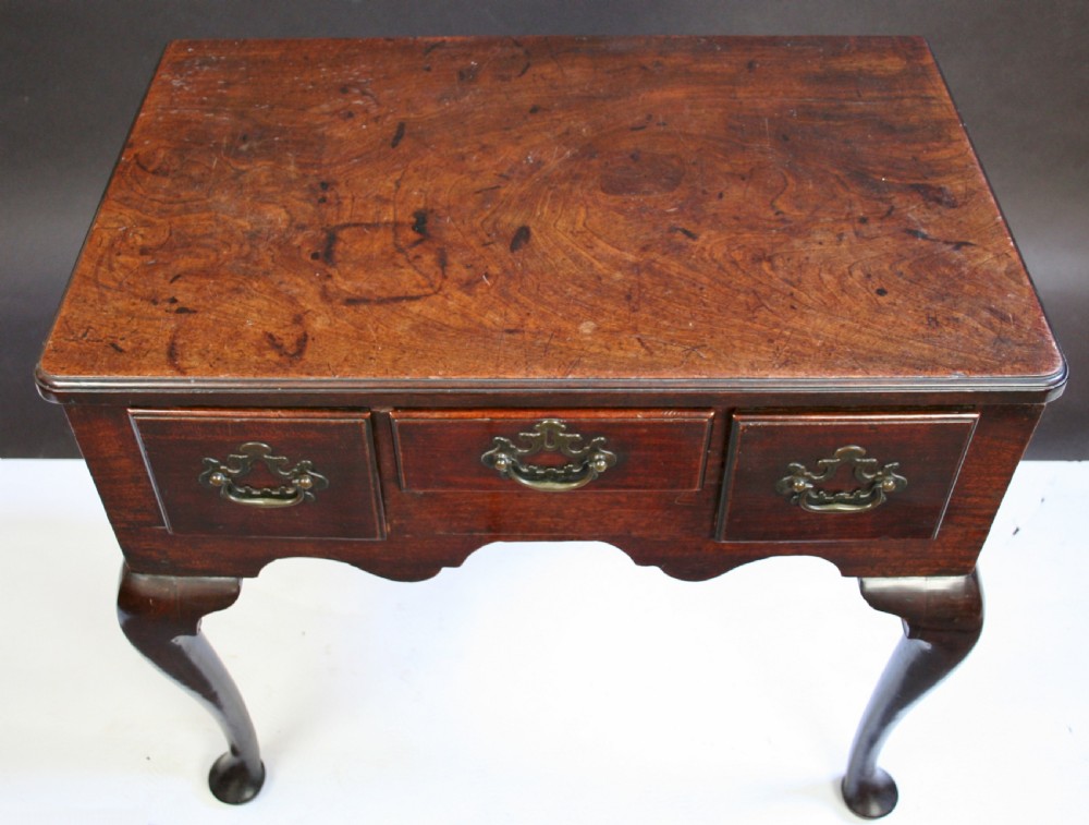 A Fine George II Mahogany 3 Drawer Lowboy Side Table View IV