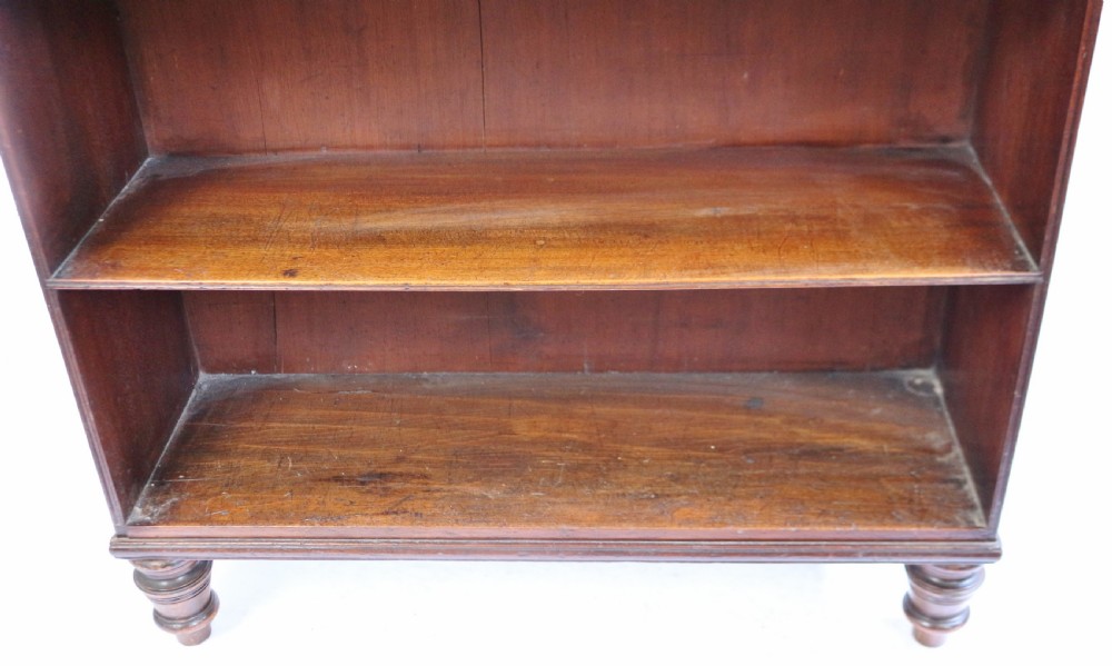 George 111 Mahogany 'Waterfall' Open Bookcase View VI