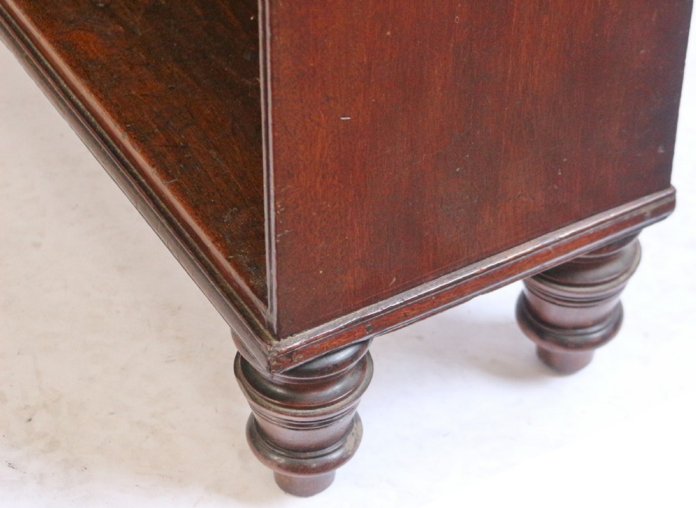 George 111 Mahogany 'Waterfall' Open Bookcase View VII