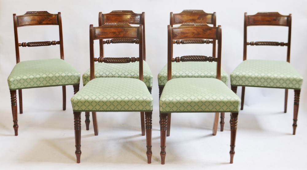 George 111 Mahogany Set of 6 Dining Chairs