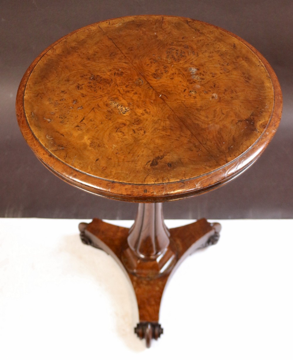 Early Victorian Pollard Oak Circular Wine Table View III