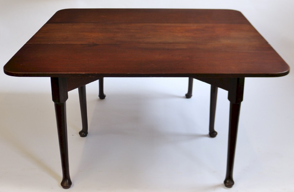 George 111 Large Mahogany 6 Leg Clubfoot Dropleaf Table View II