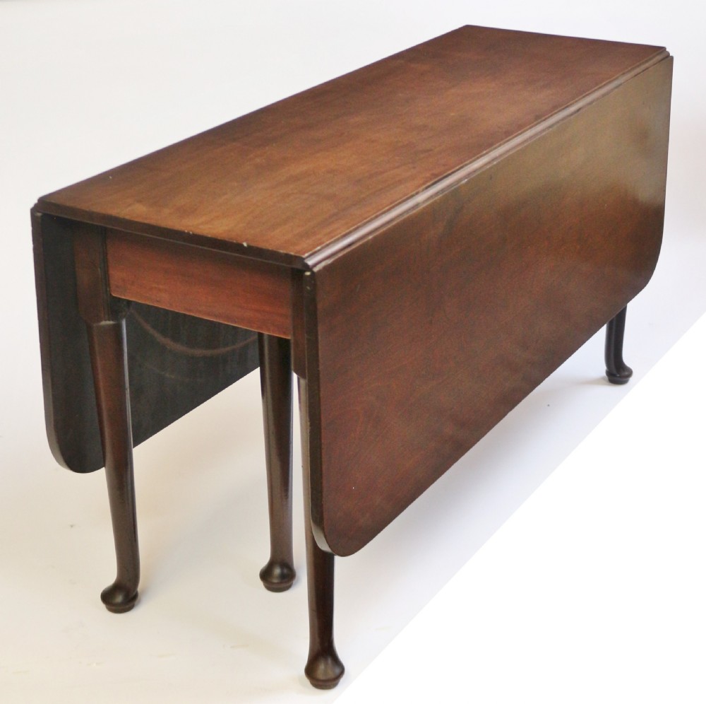 George 111 Large Mahogany 6 Leg Clubfoot Dropleaf Table View III