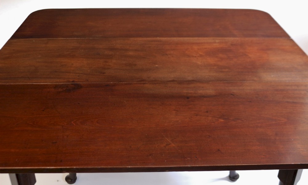 George 111 Large Mahogany 6 Leg Clubfoot Dropleaf Table View VII
