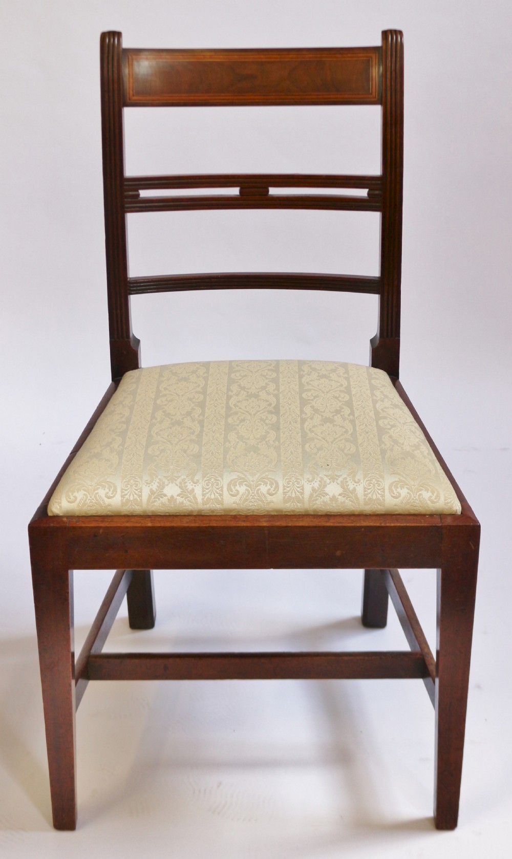 George 111 Mahogany Set of 6 & 2 Dining Chairs on Square Tapered Legs View VI