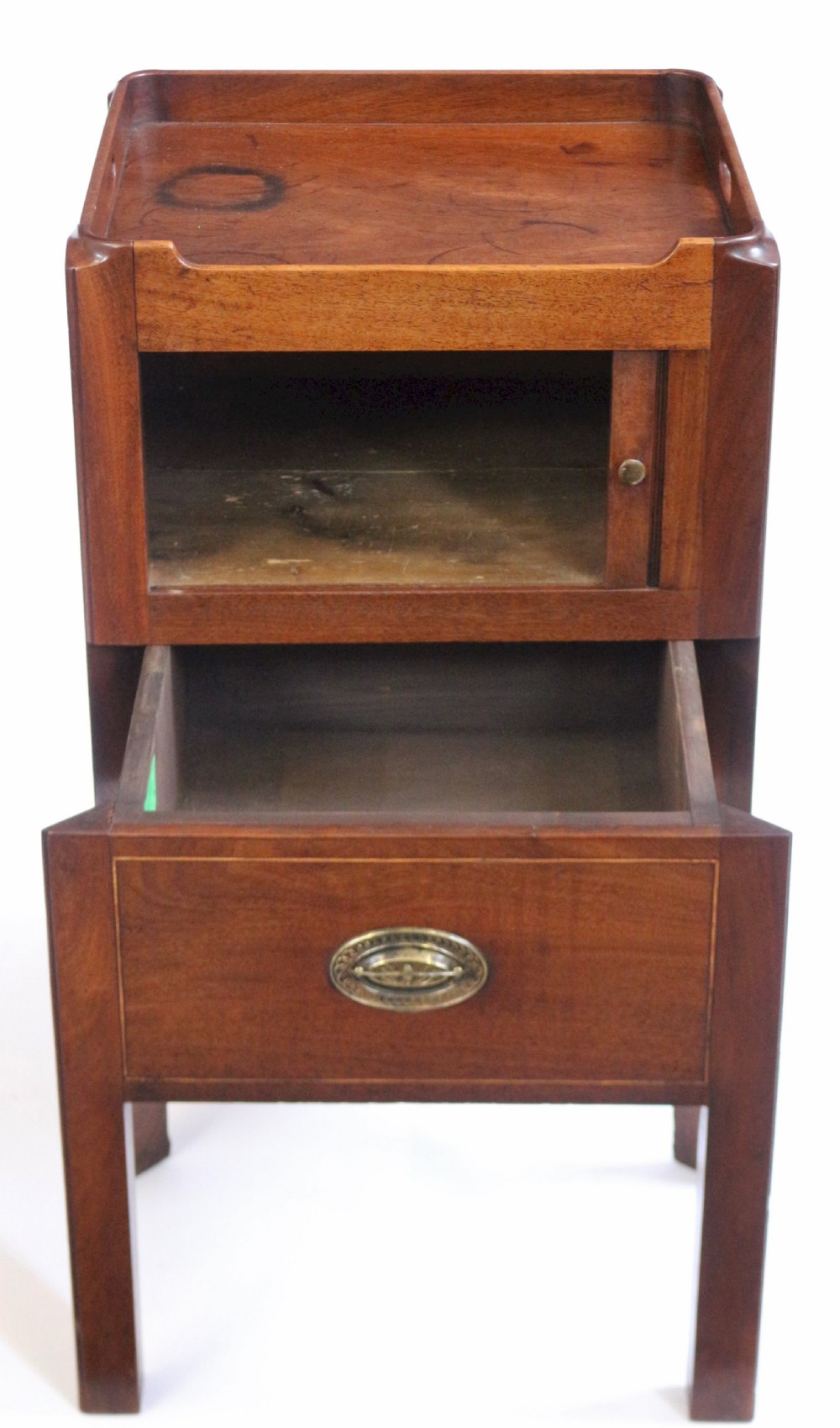 George 111 Mahogany Tray Top Bedside Commode View II