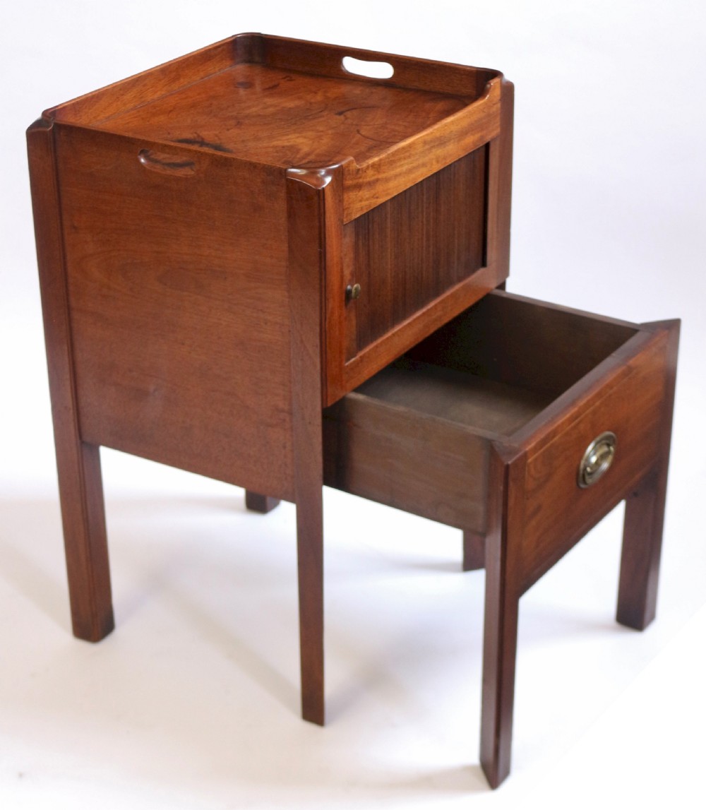 George 111 Mahogany Tray Top Bedside Commode View III