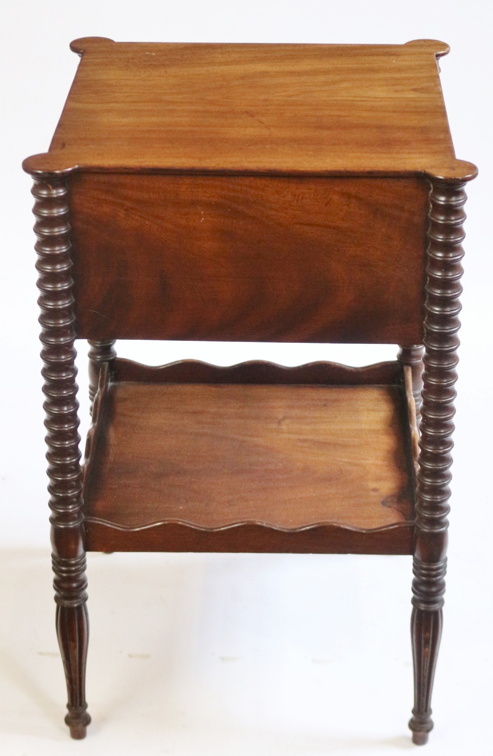 George 1V Mahogany 2 Drawer 2 Tier Lamp Table View IV
