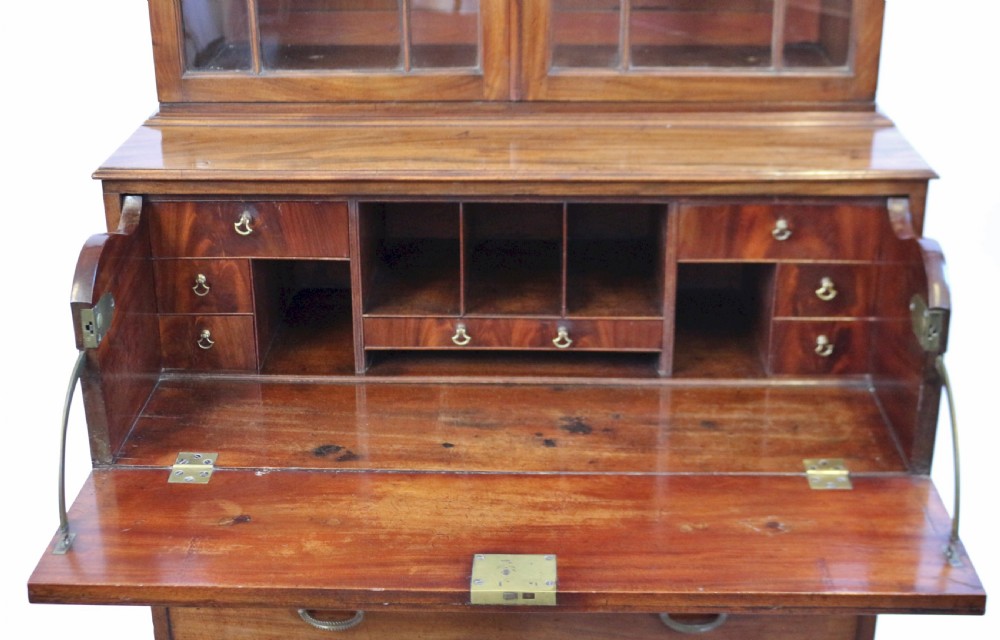 George 111 Mahogany Secretaire Chest Base Bookcase View III