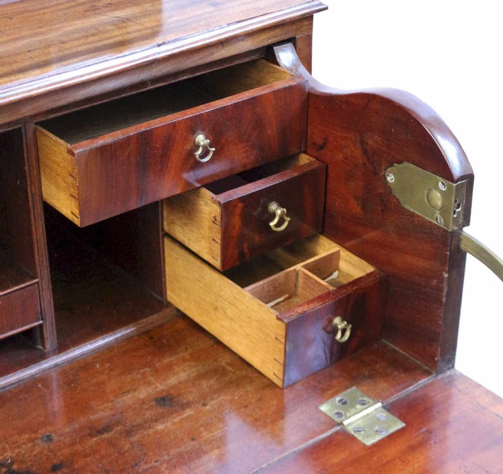 George 111 Mahogany Secretaire Chest Base Bookcase View IV