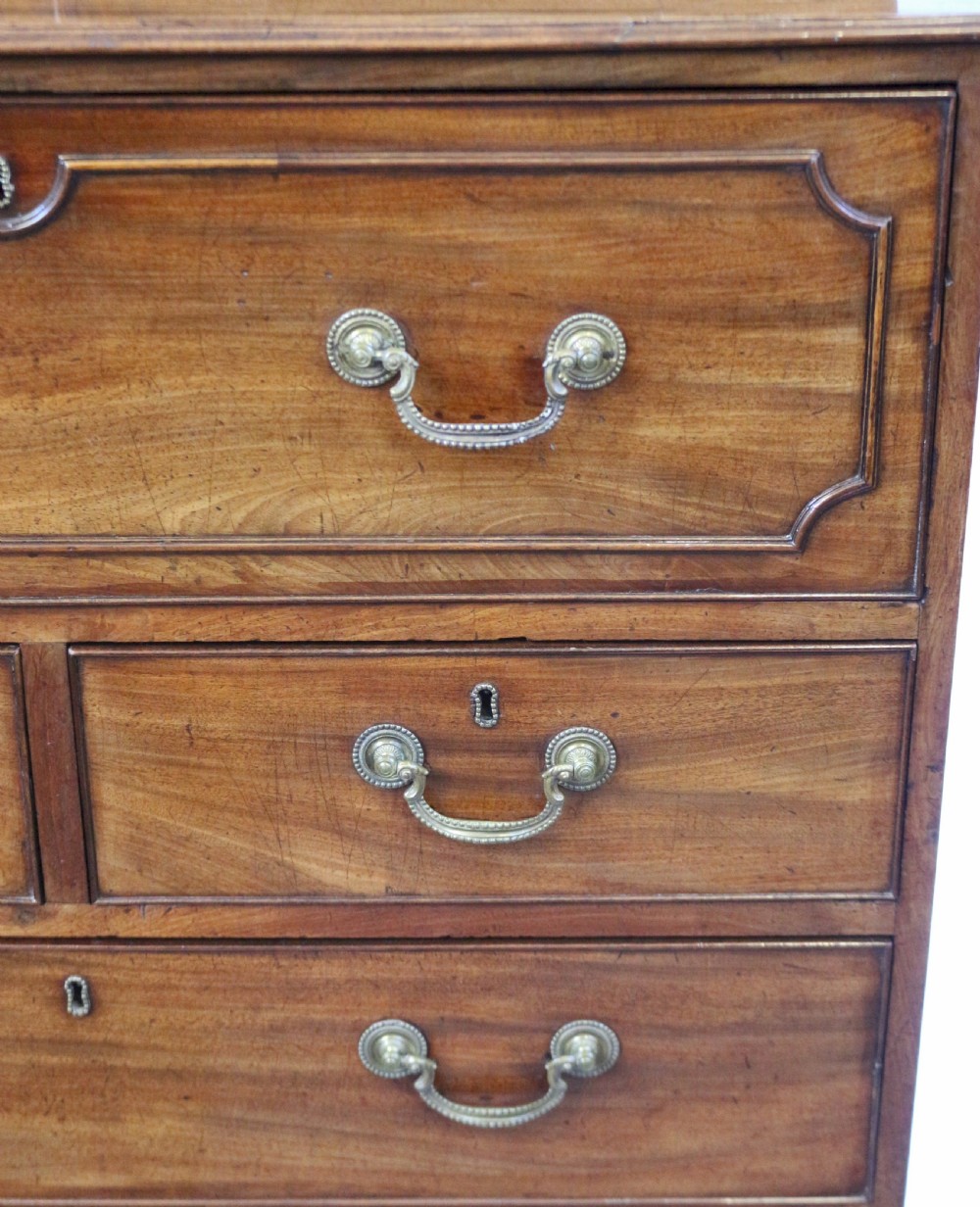 George 111 Mahogany Secretaire Chest Base Bookcase View X