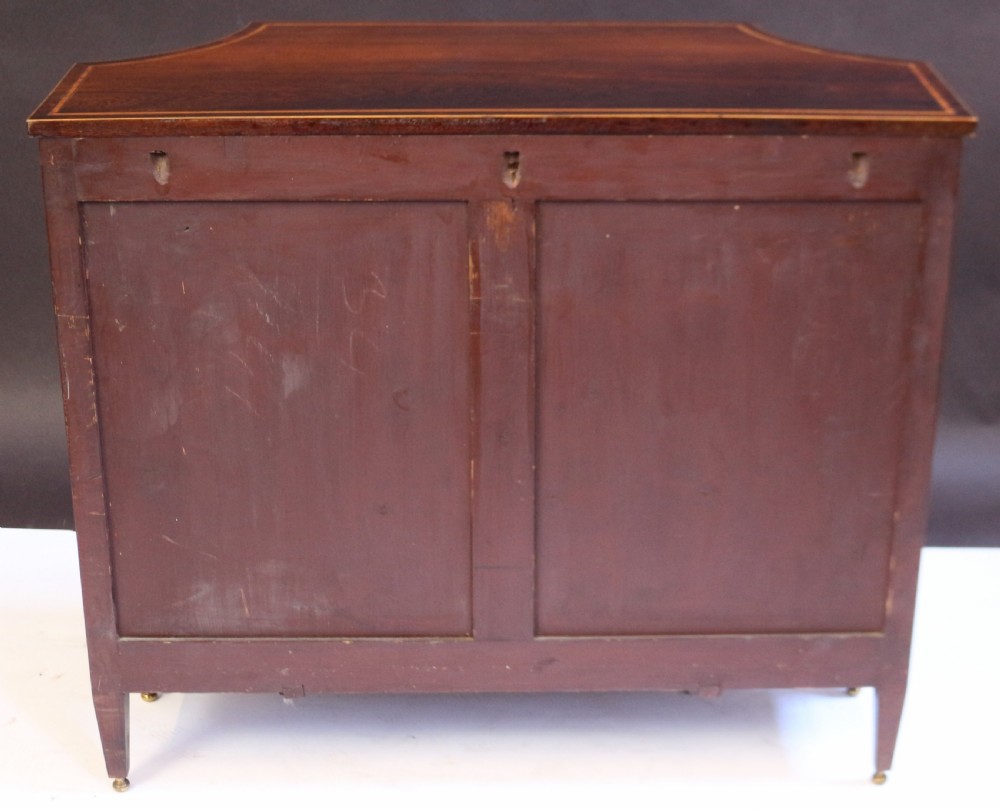 19C Partridgewood & Satinwood Inlaid Shaped 2 Door Side Cabinet View XII