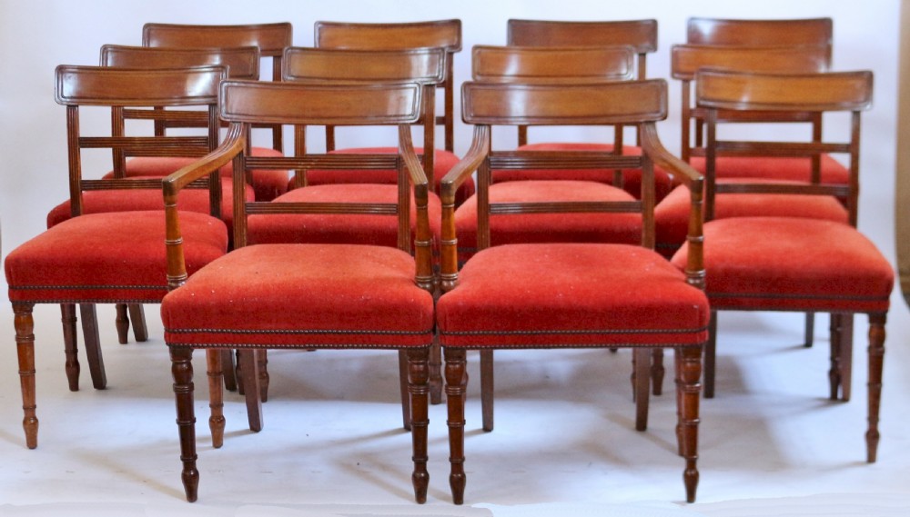 George 111 Mahogany Set of 10 & 2 Dining Chairs View II