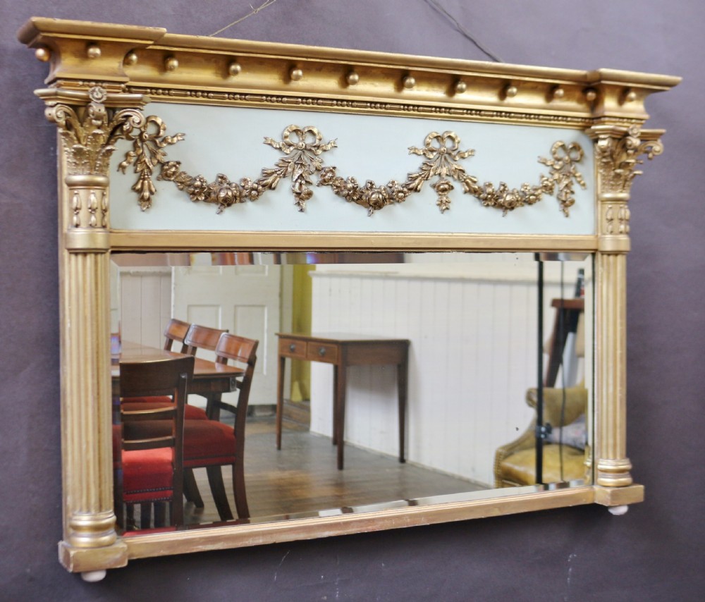 Regency Gilt Overmantle Mirror View II
